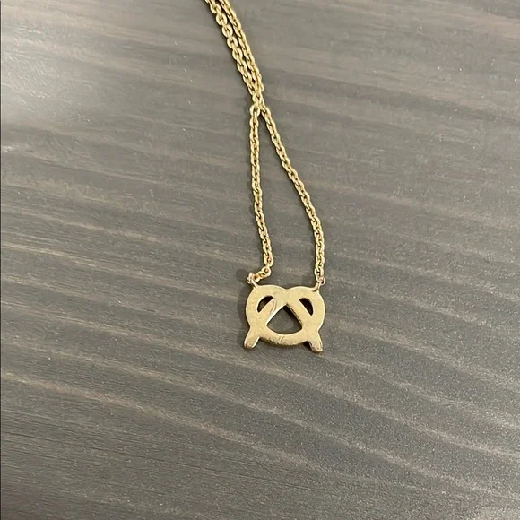Pretzel Charm Necklace - Picture 4 of 4